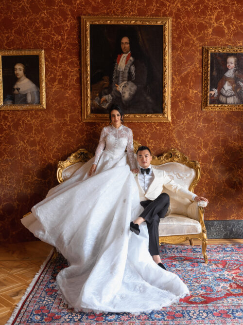 lake como luxury wedding sunset couple