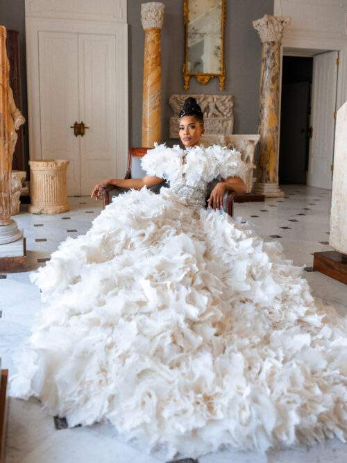 luxury wedding italy bride portrait