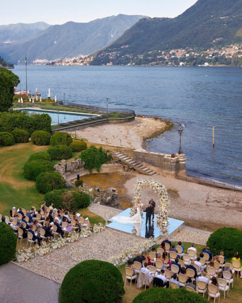 lake como wedding photographer emotional bride